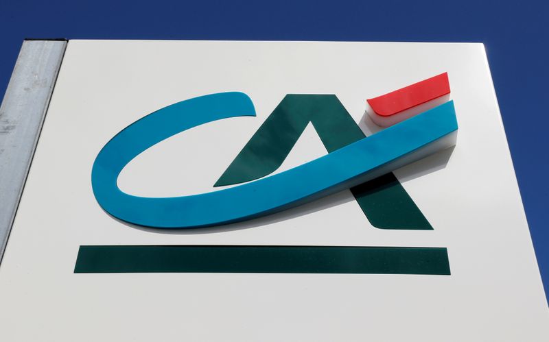 FILE PHOTO: FILE PHOTO: A logo of Credit Agricole is