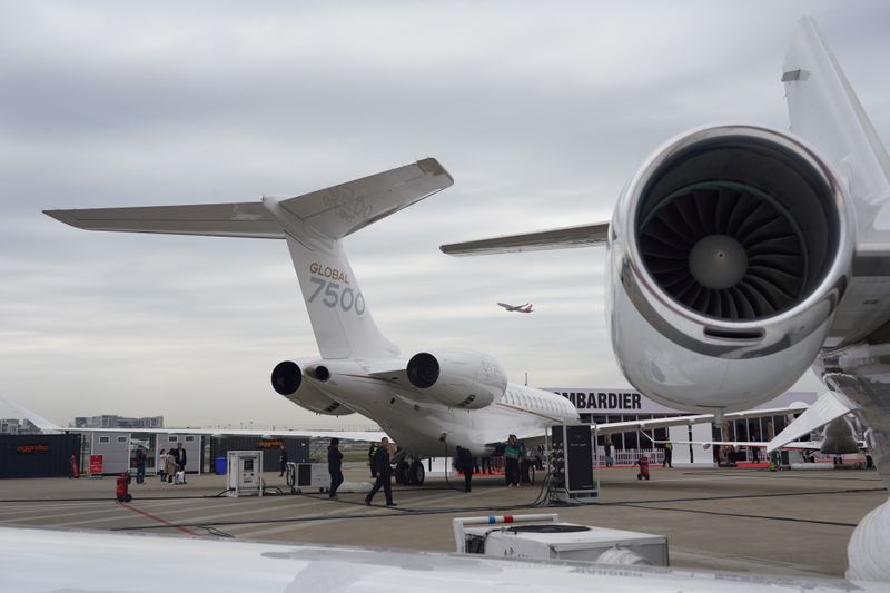 FILE PHOTO: FILE PHOTO: Bombardier Global 7500 business jet is