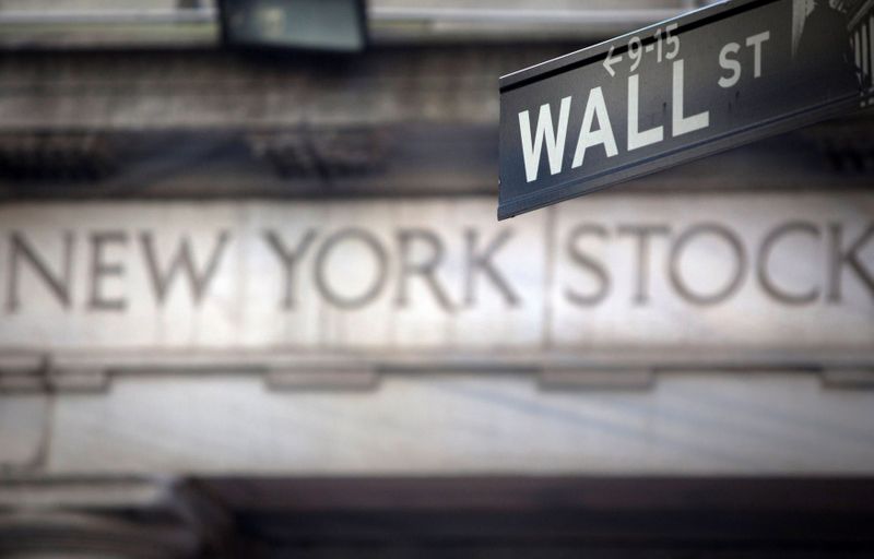 FILE PHOTO: FILE PHOTO: A Wall Street sign outside the