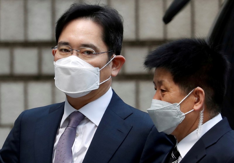 FILE PHOTO: Samsung Group’s Jay Y. Lee arrives for a