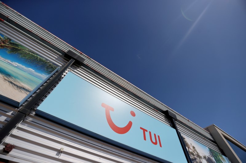 FILE PHOTO: A TUI travel centre in Stoke-on-Trent, Britain