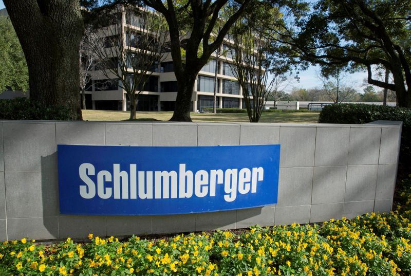 FILE PHOTO: The exterior of a Schlumberger Corporation building is