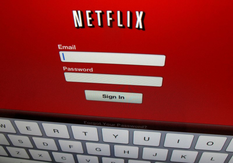 FILE PHOTO: The Netflix sign-on is shown on an iPad