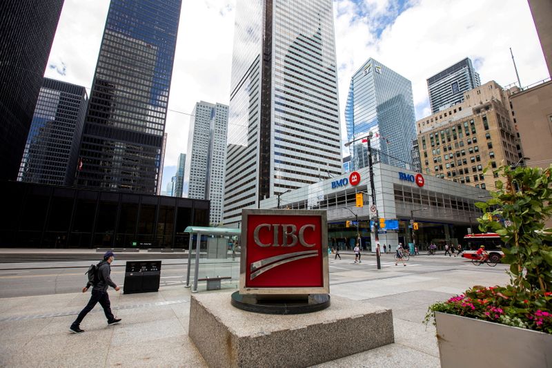 FILE PHOTO: TD Bank, CIBC and Bank of Montreal are