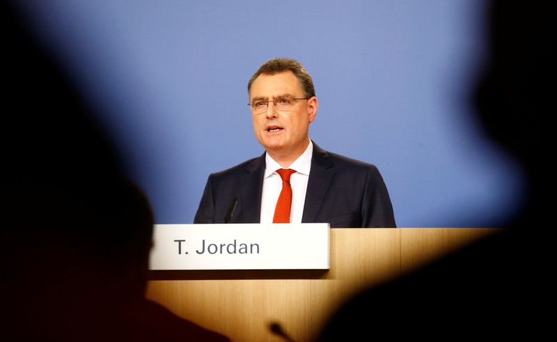 Swiss National Bank (SNB) Chairman Jordan addresses a news conference