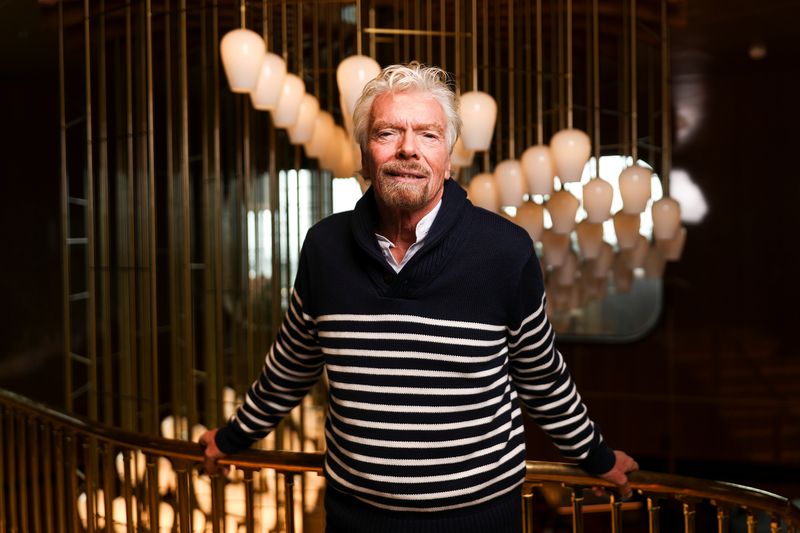 Richard Branson, founder of Virgin Group, poses for a photograph