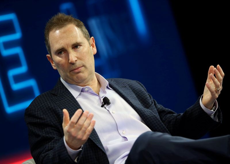 FILE PHOTO: Andy Jassy, CEO Amazon Web Services, speaks at