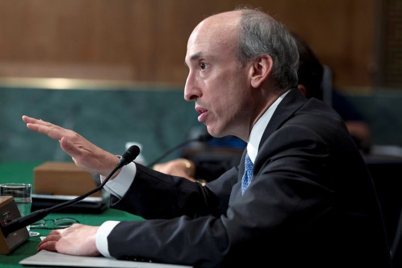 FILE PHOTO: Commodity Futures Trading Commission Chair Gensler testifies at