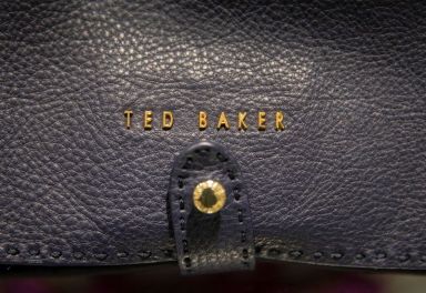 FILE PHOTO: The Ted Baker brand is displayed on a