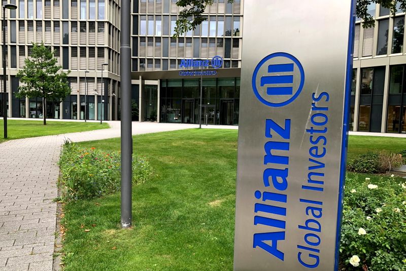 FILE PHOTO: The Allianz Global Investors headquarters in Frankfurt