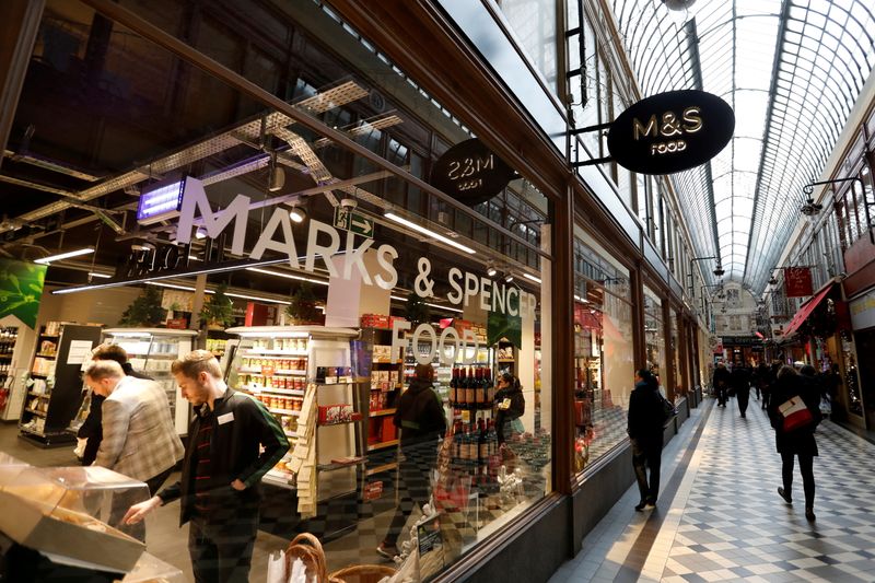 FILE PHOTO: A Marks and Spencer store is seen in