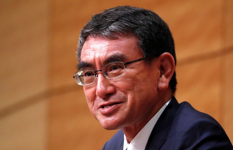 Taro Kono, Japan’s vaccination programme chief and ruling Liberal Democratic