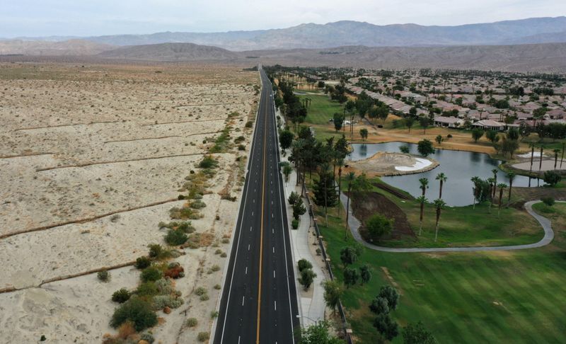 FILE PHOTO: View of golf course as California faces its