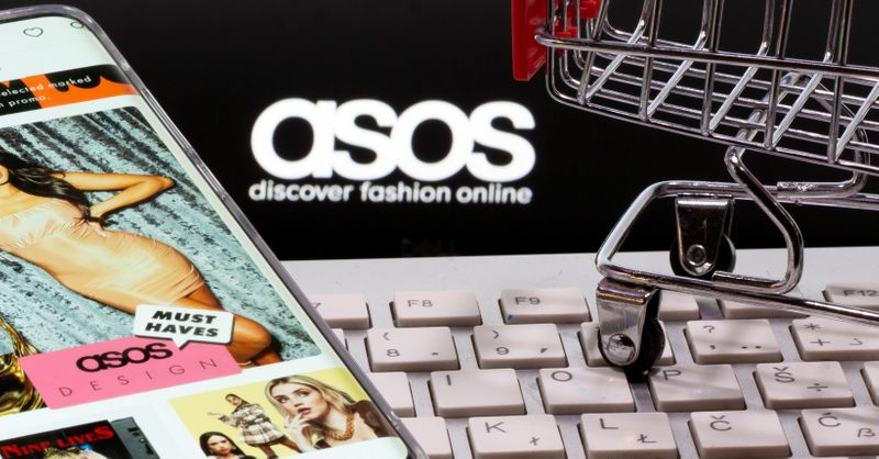 FILE PHOTO: FILE PHOTO: A smartphone with the ASOS app