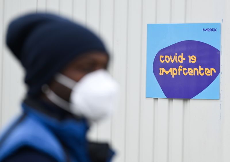 COVID-19 vaccination centre at drugs and chemicals group Merck KGaA