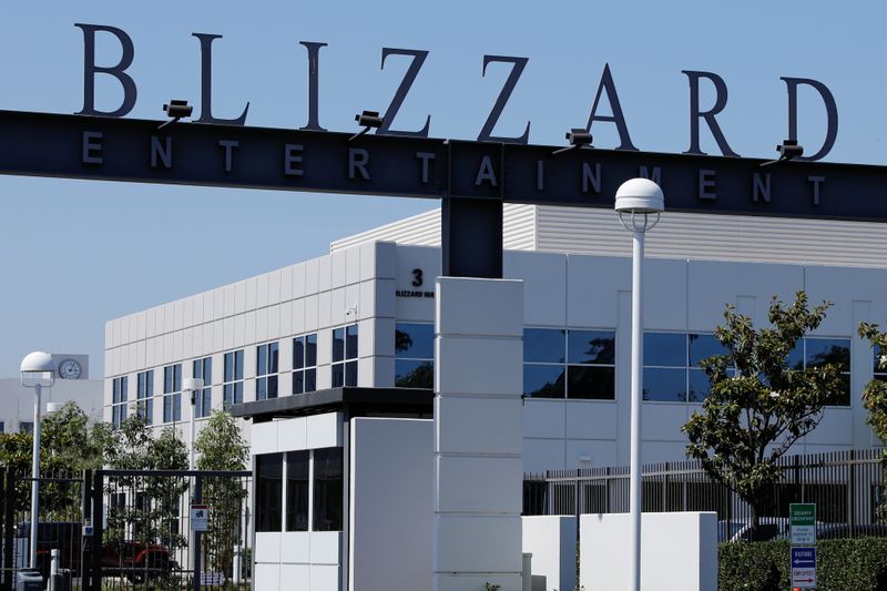 The entrance to the Activision Blizzard Inc.  campus is