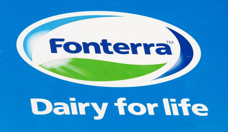 FILE PHOTO: The Fonterra logo is seen near the Fonterra