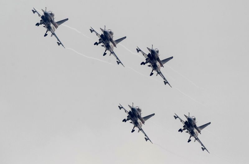 FILE PHOTO: J-10 fighter jets from the August 1st Aerobatics