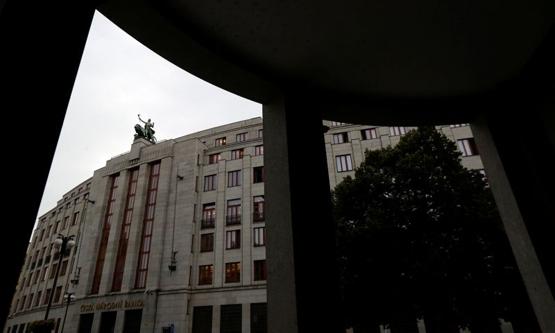 FILE PHOTO: The Czech National Bank is seen in central