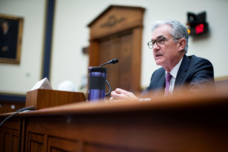 FILE PHOTO: Federal Reserve Chairman Powell testify during the House