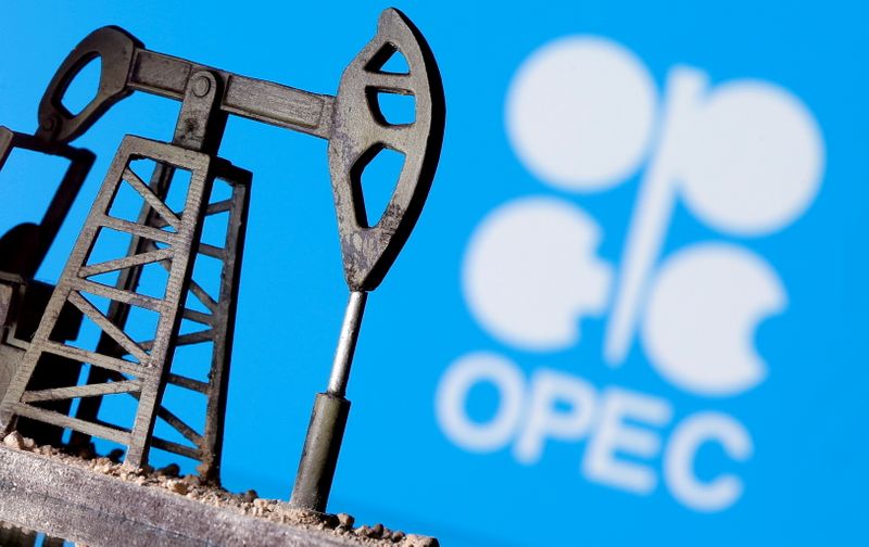 FILE PHOTO: A 3D-printed oil pump jack is seen in