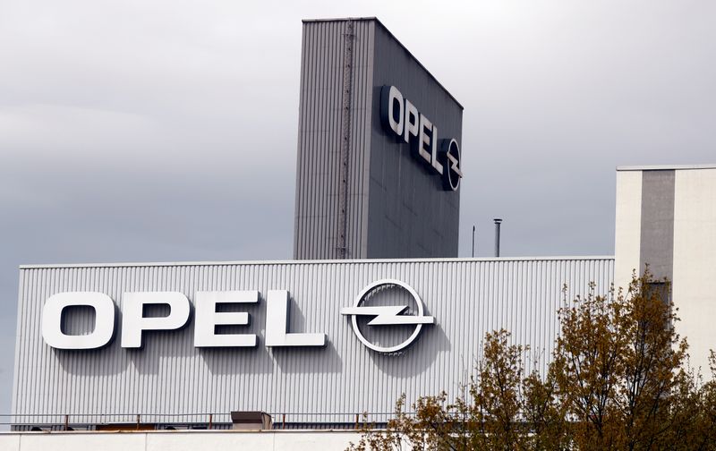 The Opel plant is seen before a staff protest in