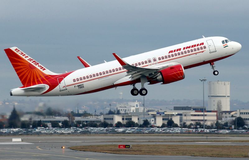 FILE PHOTO: An Air India Airbus A320neo plane takes off