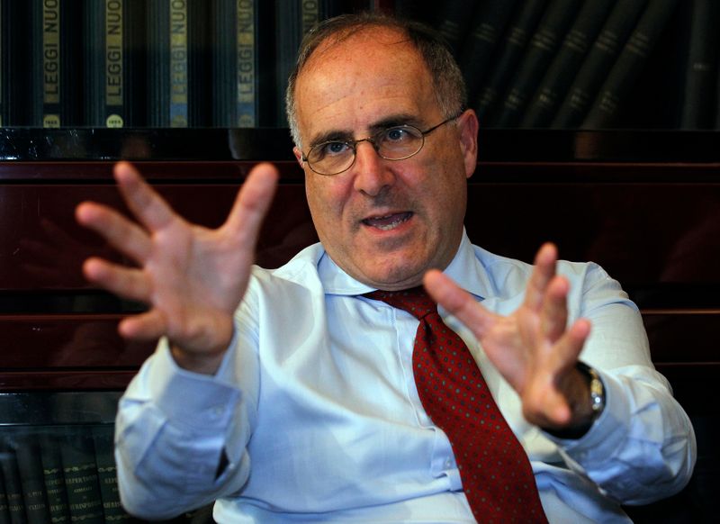 UBI Bank CEO Victor Massiah gestures during an interview with