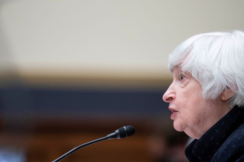 Treasury Secretary Janet Yellen testifies during the House Financial Services