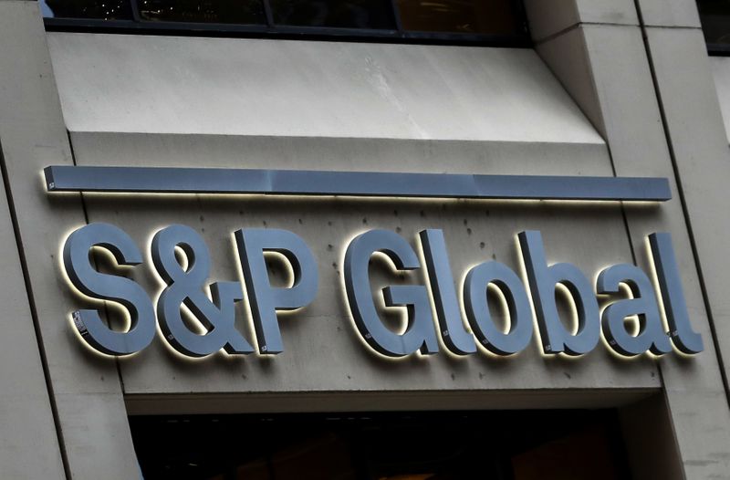 The S&P Global logo is displayed on its offices in