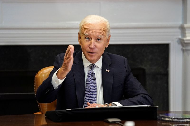U.S. President Biden participates in virtual CEO Summit at the