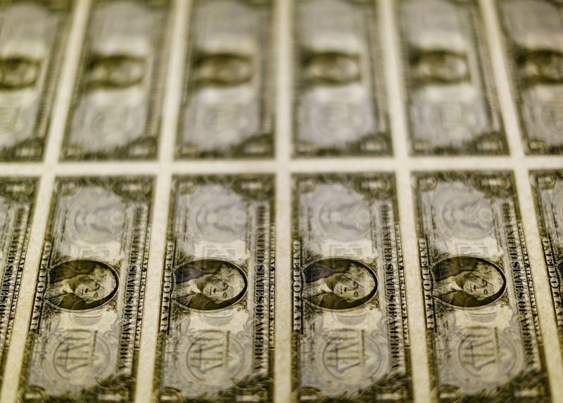 FILE PHOTO: U.S. dollar bills