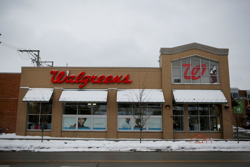 FILE PHOTO: A Walgreens store is seen in Chicago