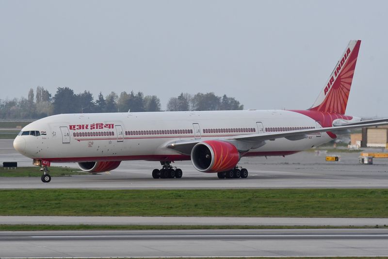 FILE PHOTO: Air India flight 185 arrives from New Delhi,