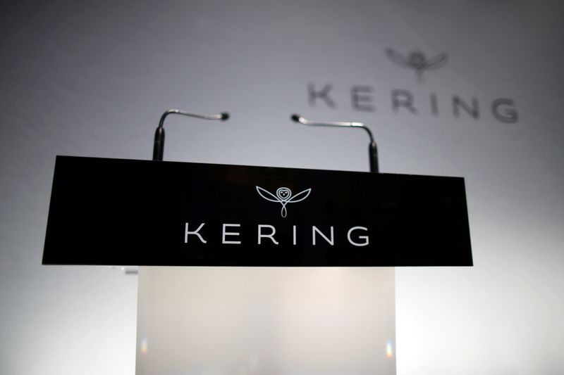 FILE PHOTO: The logo of Kering is seen during the