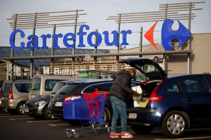 FILE PHOTO: Carrefour Hypermarket store in France