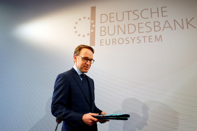 FILE PHOTO: German Bundesbank President Jens Weidmann presents the annual