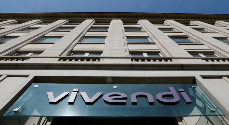 FILE PHOTO: A Vivendi sign at the main entrance of