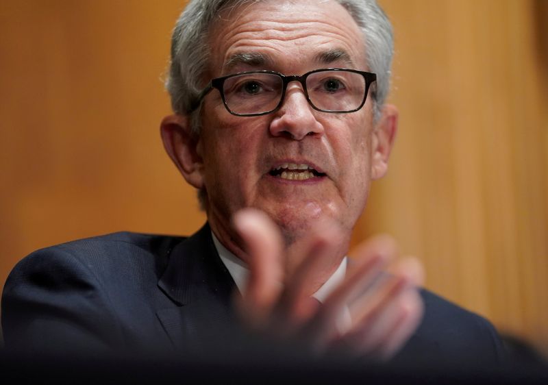FILE PHOTO: Fed Chairman Powell testifies on Capitol Hill in