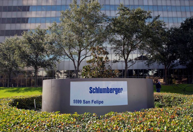 The exterior of Schlumberger headquarters building is pictured in the