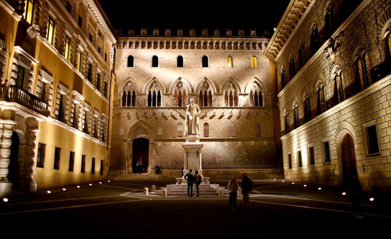 FILE PHOTO: Banca Monte dei Paschi’s headquarters in Siena, Italy