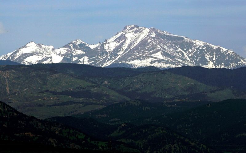 FILE PHOTO: Long’s Peak in Rocky Mountain National Park is