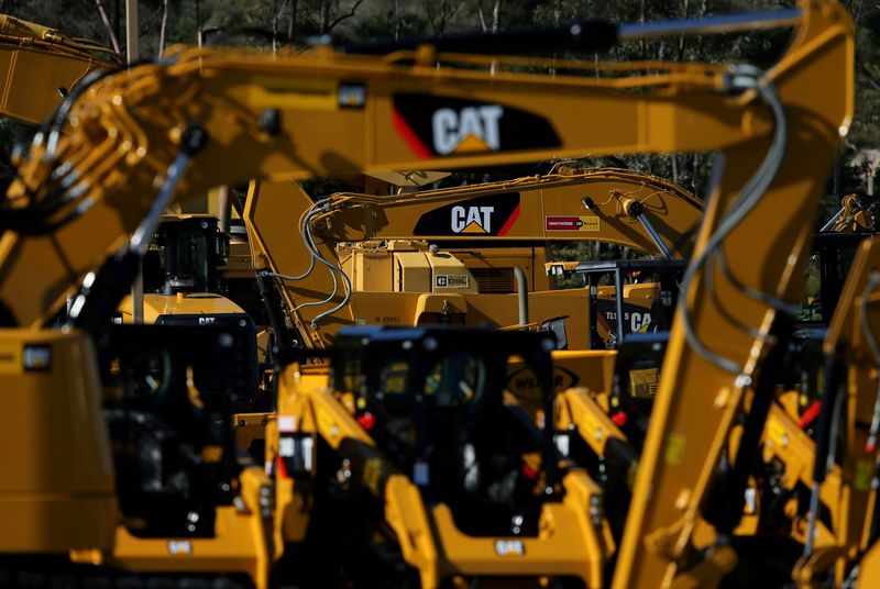 FILE PHOTO: Caterpillar equipment at a retail site in San