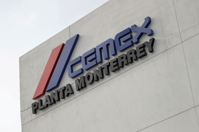 FILE PHOTO: FILE PHOTO: The logo of Mexican cement maker