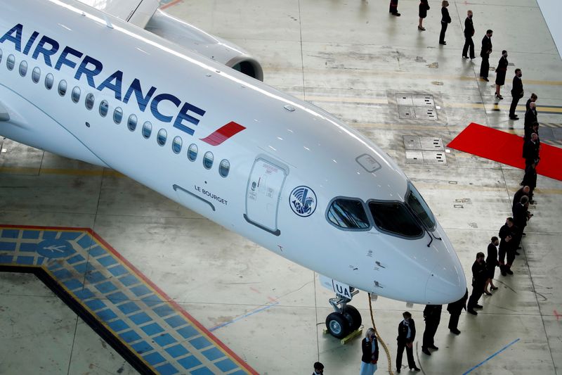 FILE PHOTO: Air France presents its new A220 in Roissy
