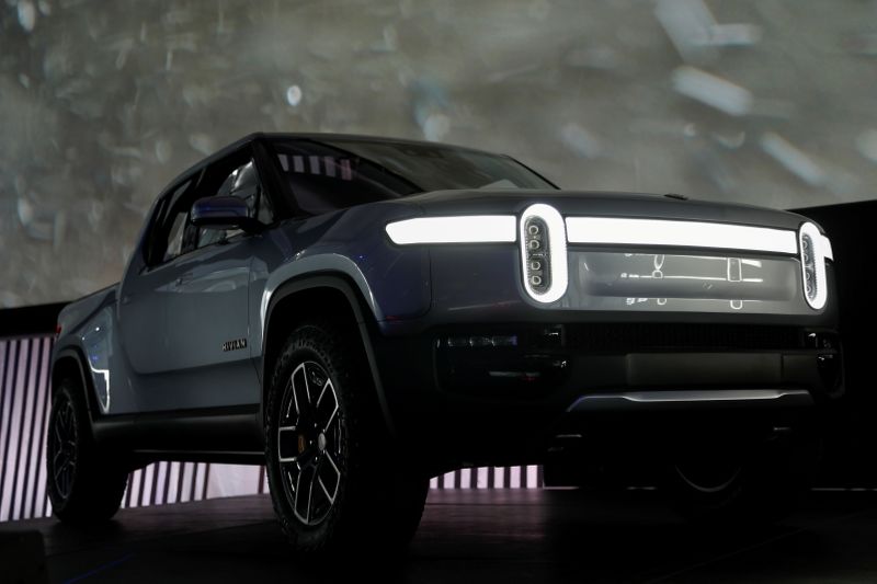 FILE PHOTO: Rivian introduces R1T all-electric pickup truck at LA