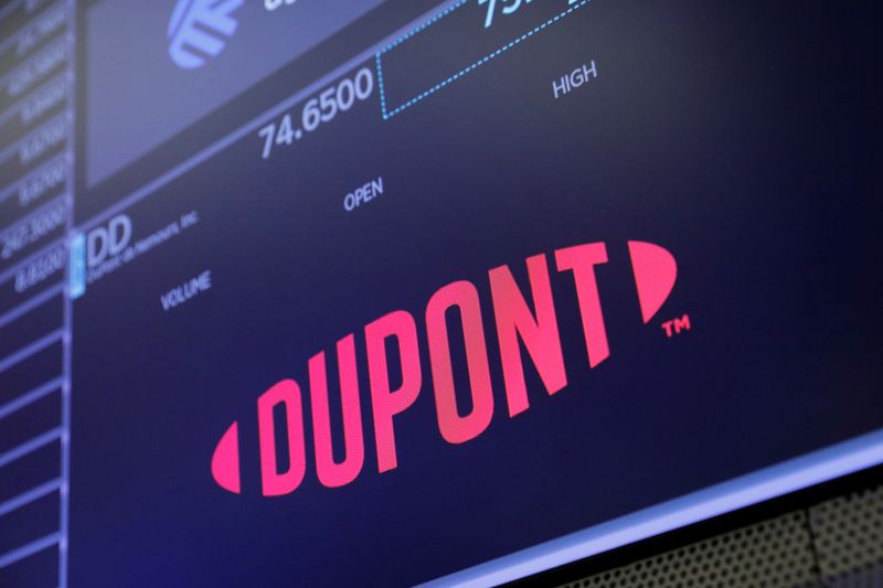 The logo DuPont de Nemours, Inc. for is seen on