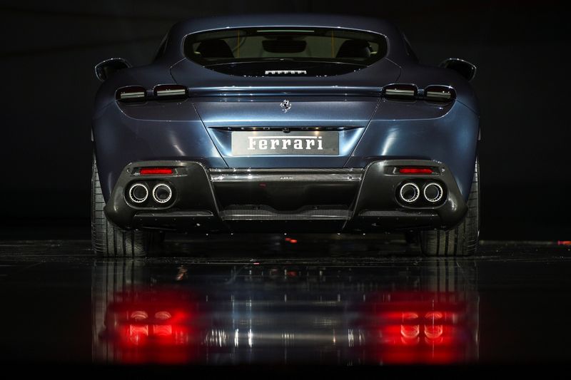 FILE PHOTO: Ferrari Roma is unveiled during its first world