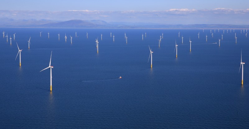 FILE PHOTO: General view of the Walney Extension offshore wind