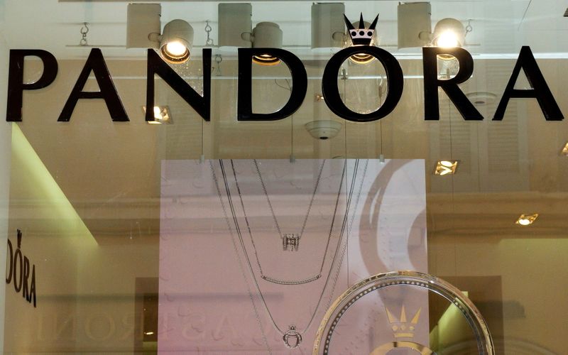FILE PHOTO: The Pandora logo is seen in jewellery shop